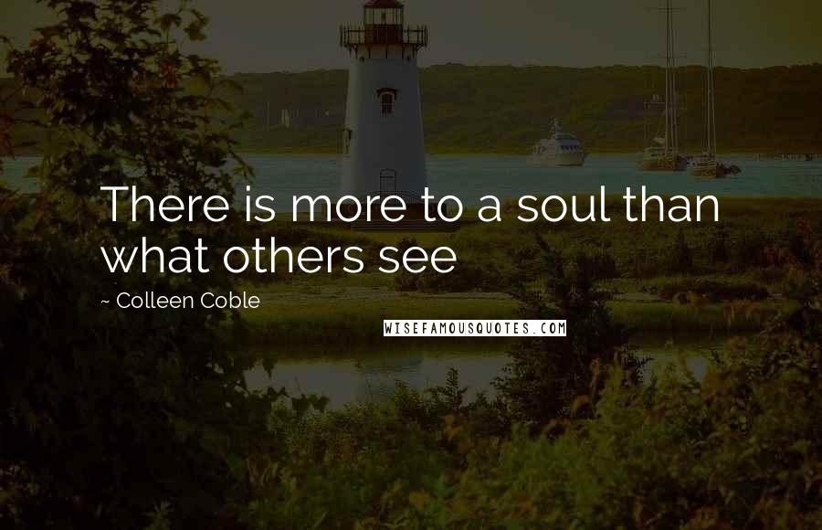 Colleen Coble Quotes: There is more to a soul than what others see