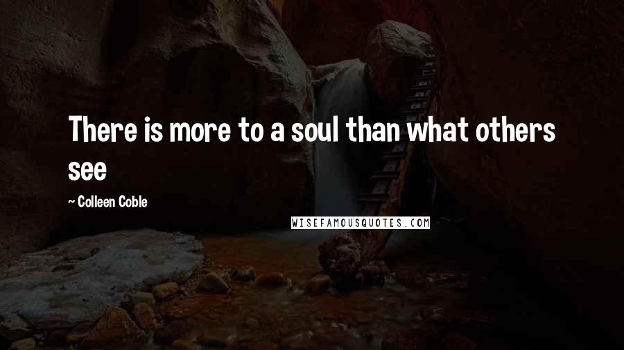 Colleen Coble Quotes: There is more to a soul than what others see