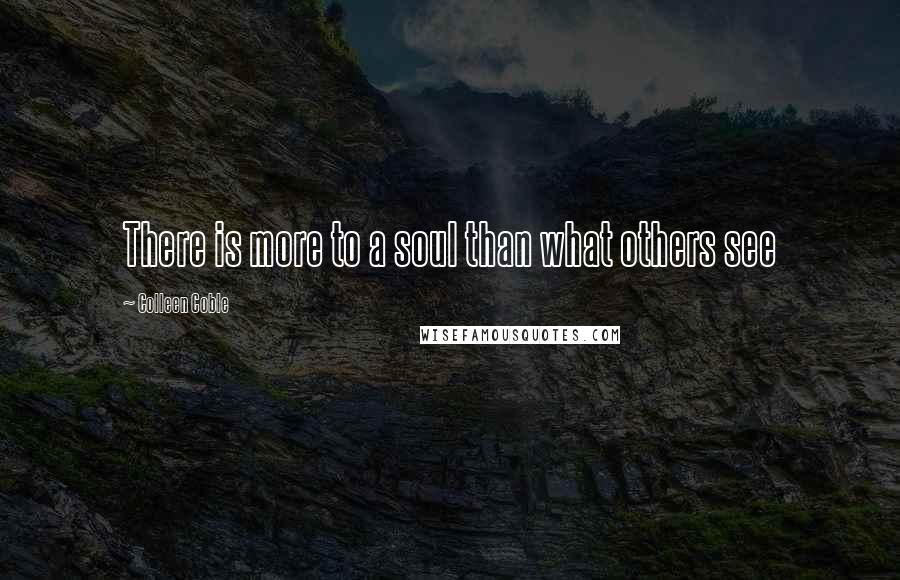 Colleen Coble Quotes: There is more to a soul than what others see