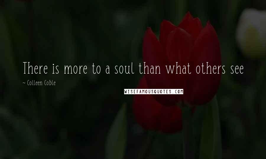 Colleen Coble Quotes: There is more to a soul than what others see