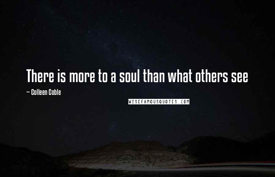 Colleen Coble Quotes: There is more to a soul than what others see