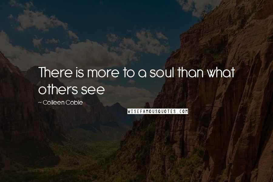 Colleen Coble Quotes: There is more to a soul than what others see