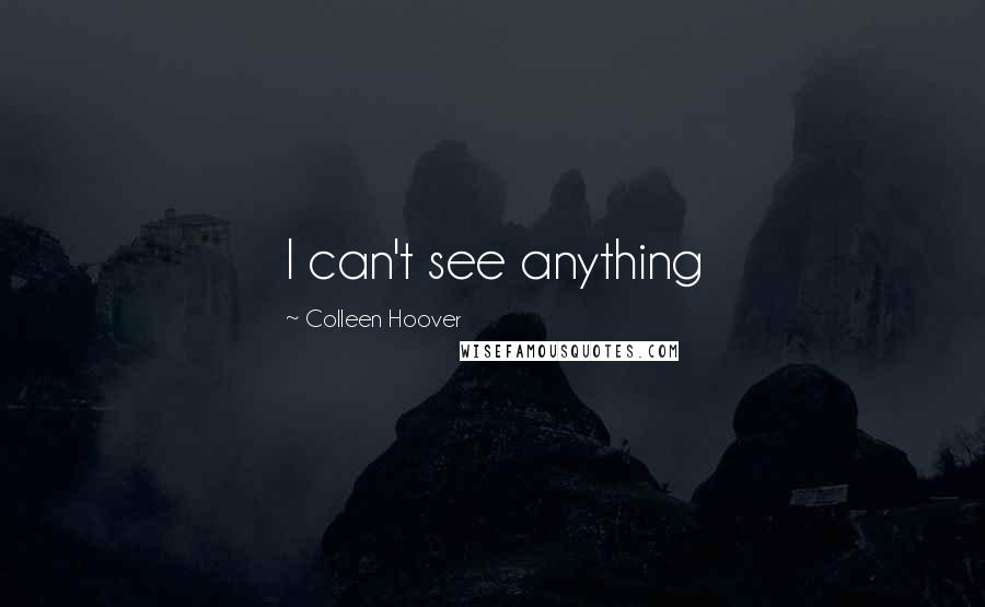 Colleen Hoover Quotes: I can't see anything