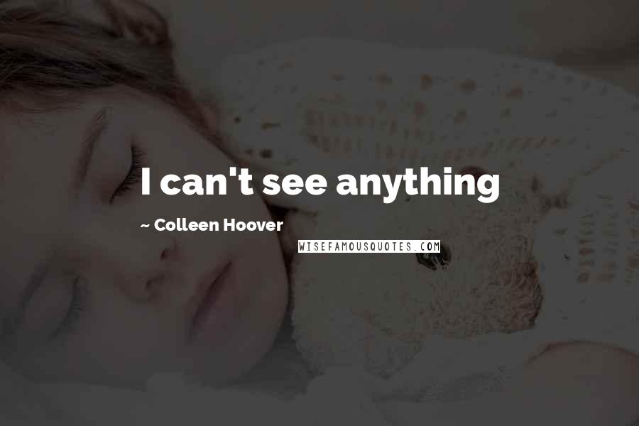 Colleen Hoover Quotes: I can't see anything