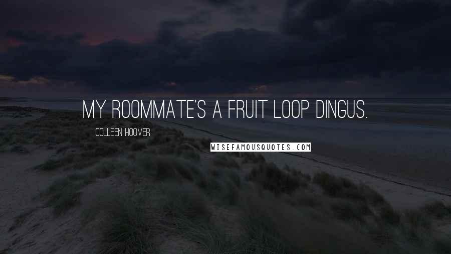 Colleen Hoover Quotes: My roommate's a fruit loop dingus.