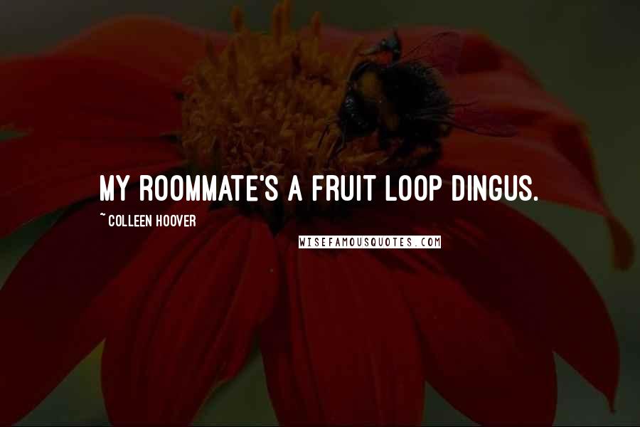 Colleen Hoover Quotes: My roommate's a fruit loop dingus.