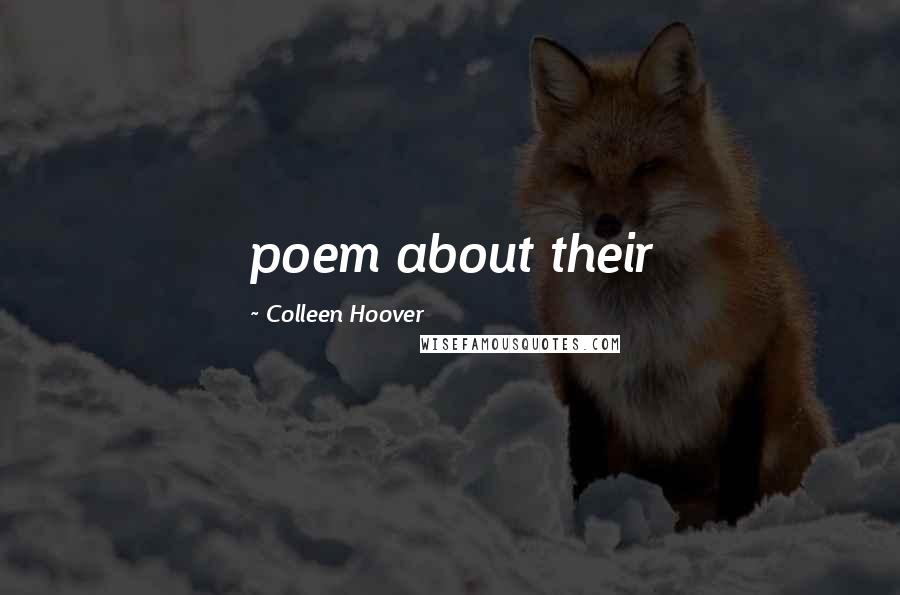 Colleen Hoover Quotes: poem about their