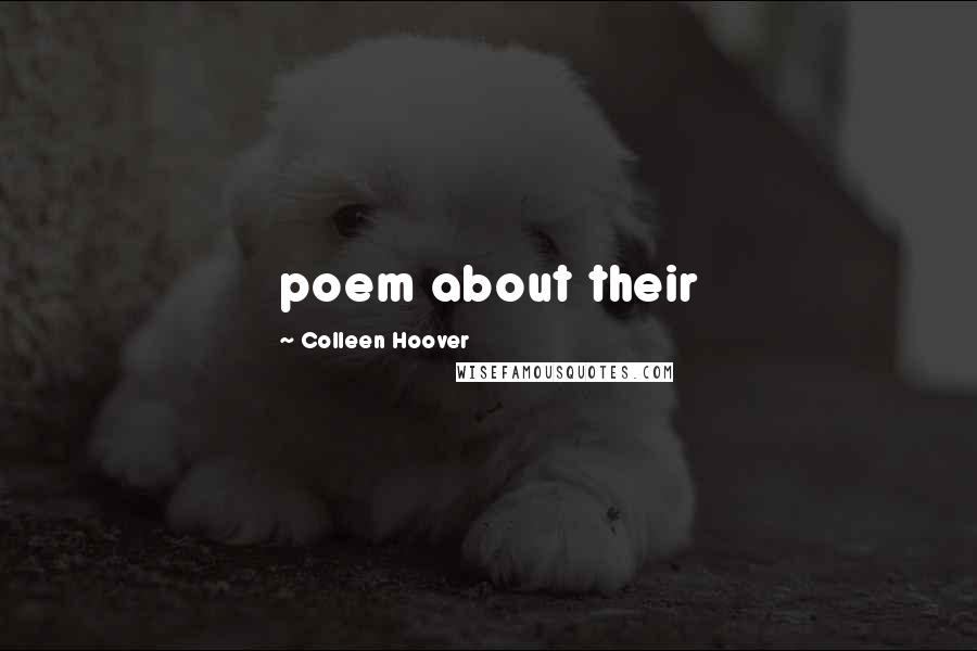 Colleen Hoover Quotes: poem about their