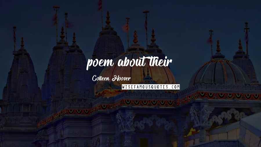 Colleen Hoover Quotes: poem about their