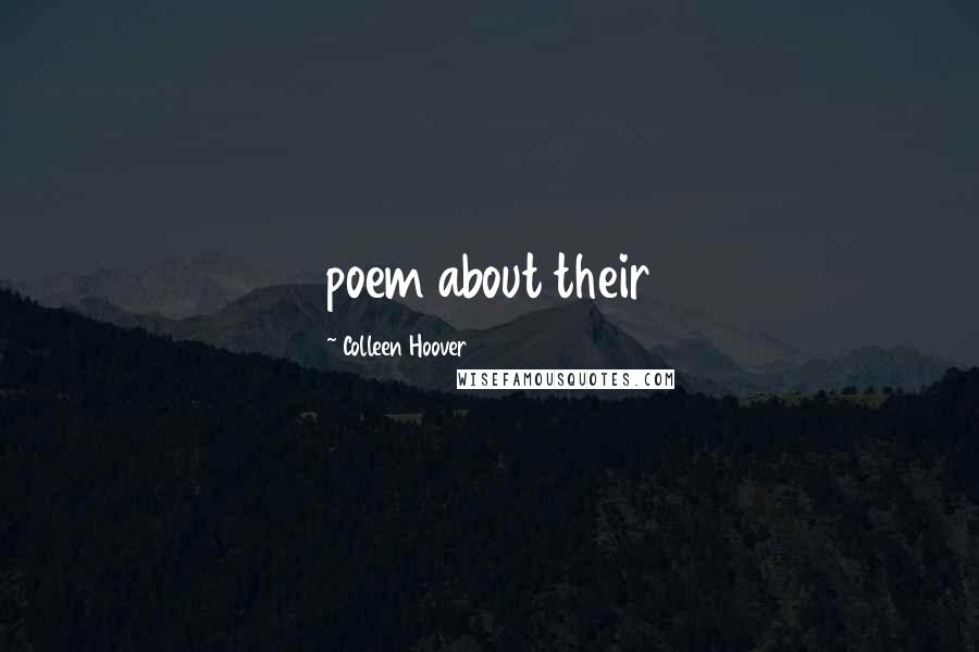 Colleen Hoover Quotes: poem about their