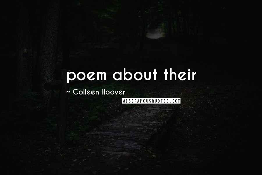 Colleen Hoover Quotes: poem about their