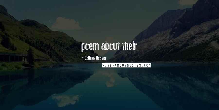 Colleen Hoover Quotes: poem about their