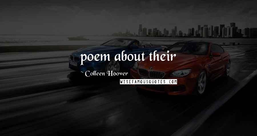 Colleen Hoover Quotes: poem about their
