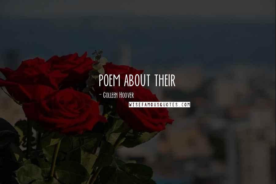 Colleen Hoover Quotes: poem about their