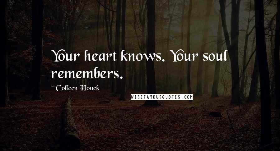 Colleen Houck Quotes: Your heart knows. Your soul remembers.