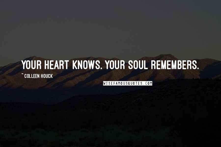 Colleen Houck Quotes: Your heart knows. Your soul remembers.