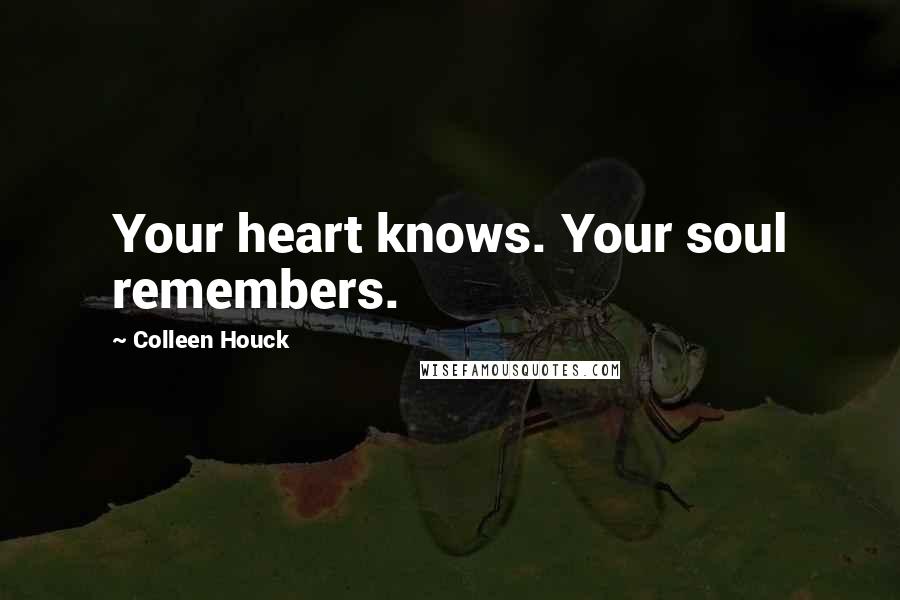 Colleen Houck Quotes: Your heart knows. Your soul remembers.