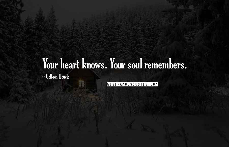 Colleen Houck Quotes: Your heart knows. Your soul remembers.