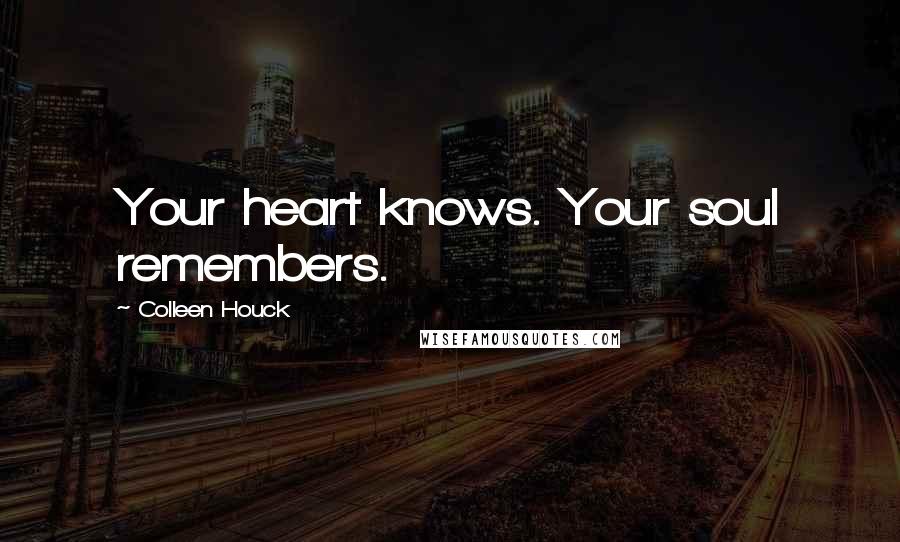 Colleen Houck Quotes: Your heart knows. Your soul remembers.