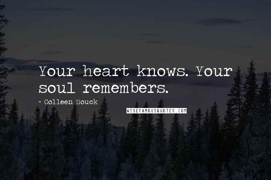 Colleen Houck Quotes: Your heart knows. Your soul remembers.