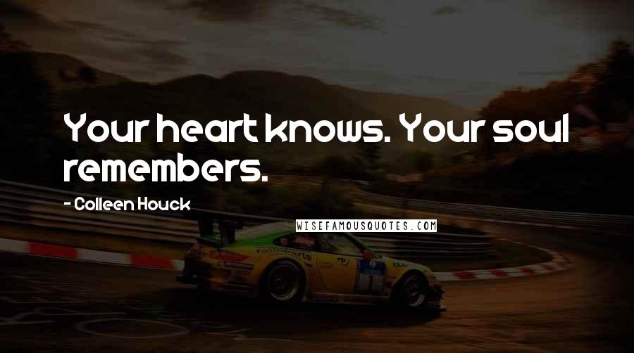 Colleen Houck Quotes: Your heart knows. Your soul remembers.