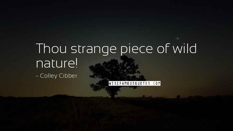 Colley Cibber Quotes: Thou strange piece of wild nature!