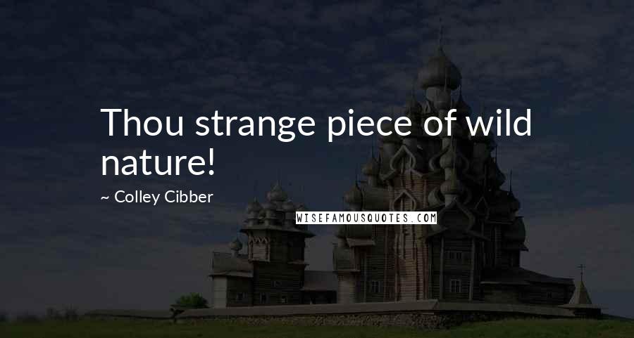 Colley Cibber Quotes: Thou strange piece of wild nature!