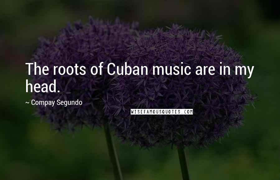 Compay Segundo Quotes: The roots of Cuban music are in my head.