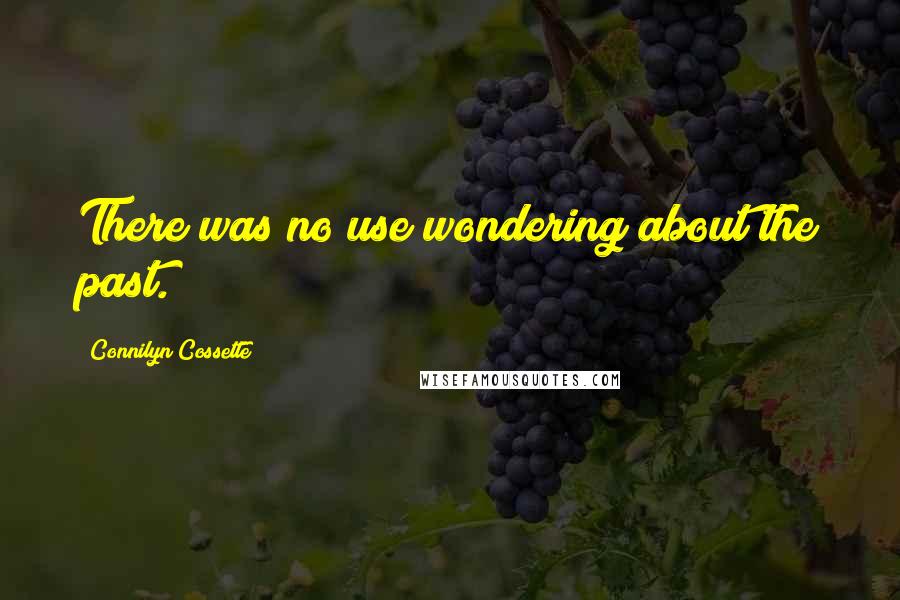 Connilyn Cossette Quotes: There was no use wondering about the past.