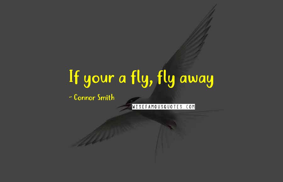 Connor Smith Quotes: If your a fly, fly away