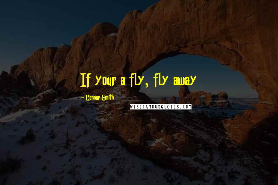 Connor Smith Quotes: If your a fly, fly away