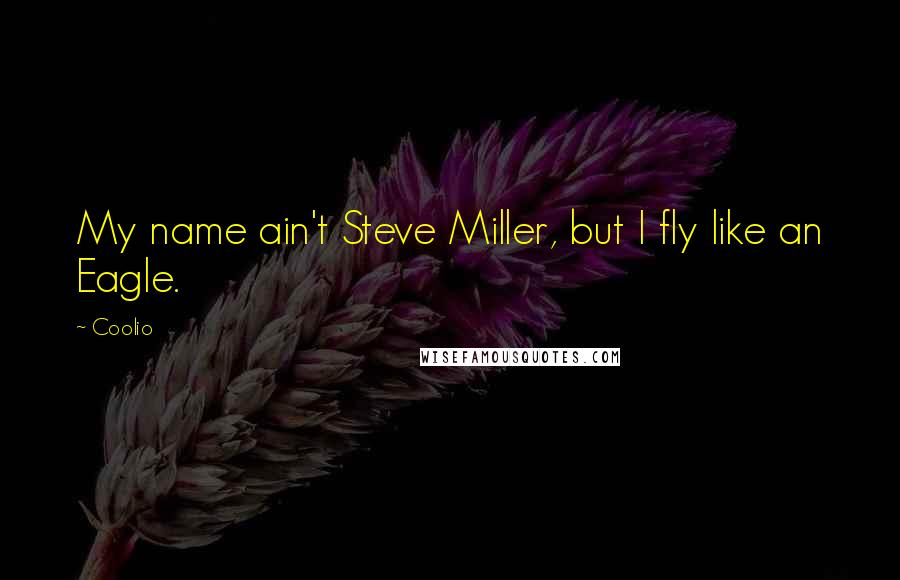 Coolio Quotes: My name ain't Steve Miller, but I fly like an Eagle.