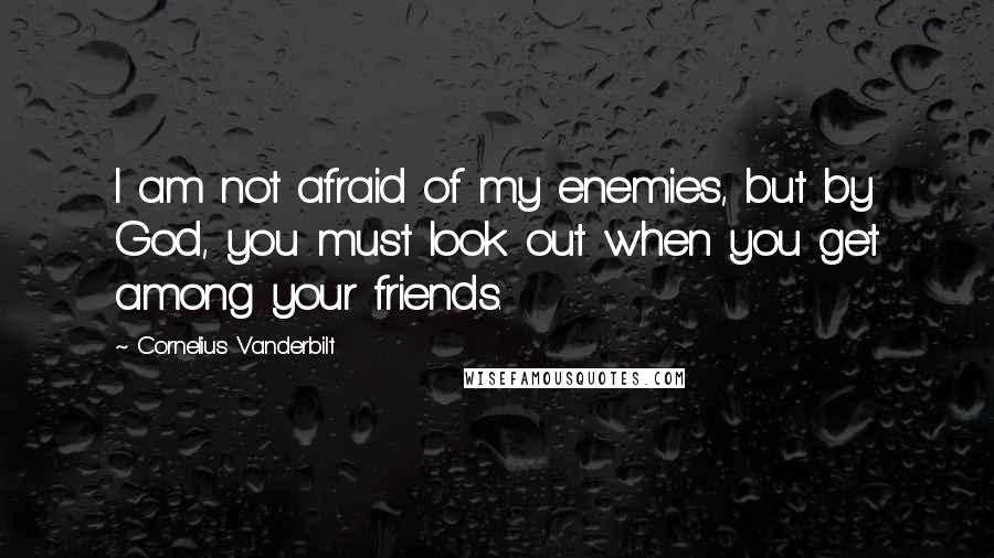 Cornelius Vanderbilt Quotes: I am not afraid of my enemies, but by God, you must look out when you get among your friends.