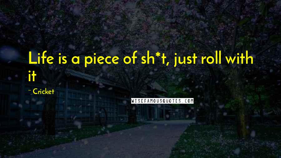 Cricket Quotes: Life is a piece of sh*t, just roll with it