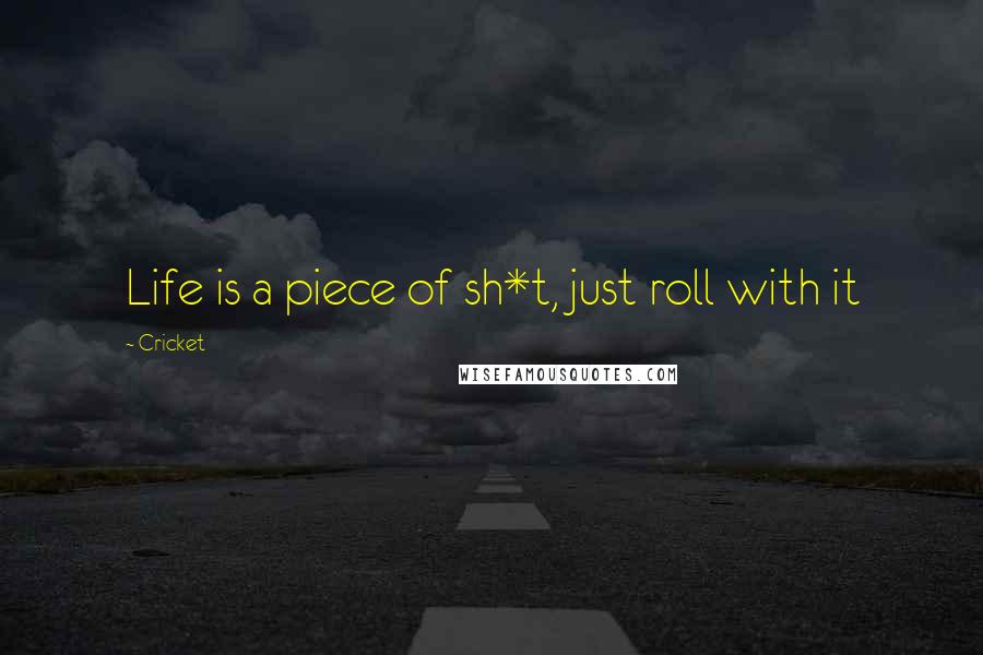 Cricket Quotes: Life is a piece of sh*t, just roll with it