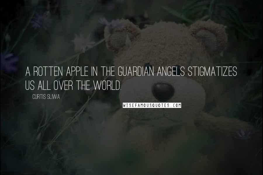 Curtis Sliwa Quotes: A rotten apple in the Guardian Angels stigmatizes us all over the world.