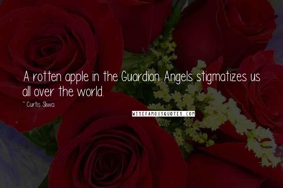 Curtis Sliwa Quotes: A rotten apple in the Guardian Angels stigmatizes us all over the world.