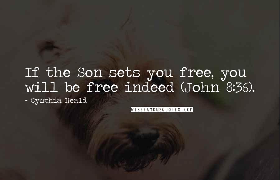 Cynthia Heald Quotes: If the Son sets you free, you will be free indeed (John 8:36).