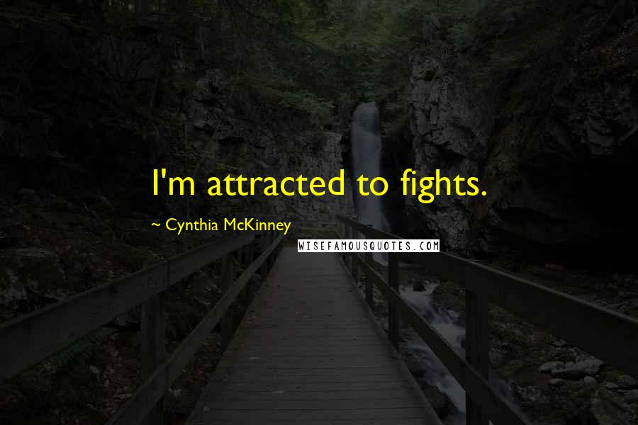 Cynthia McKinney Quotes: I'm attracted to fights.