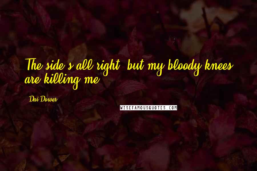 Dai Dower Quotes: The side's all right, but my bloody knees are killing me!