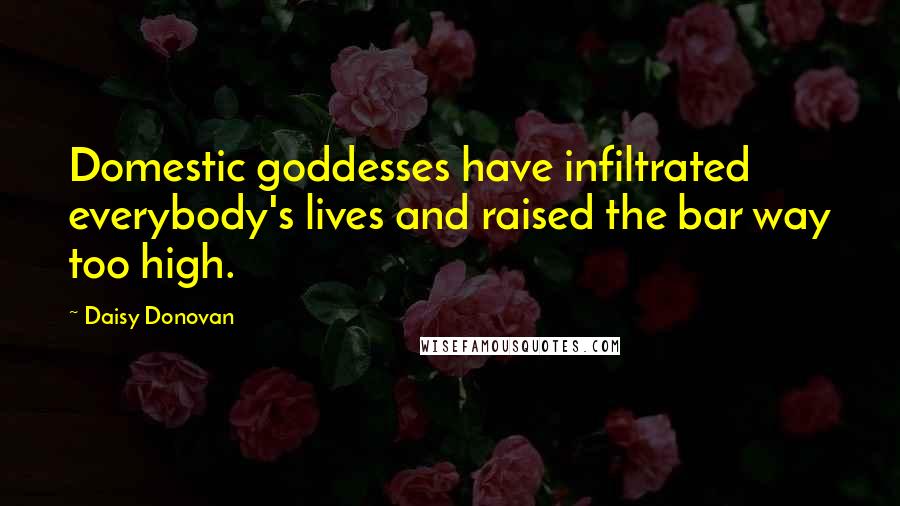 Daisy Donovan Quotes: Domestic goddesses have infiltrated everybody's lives and raised the bar way too high.