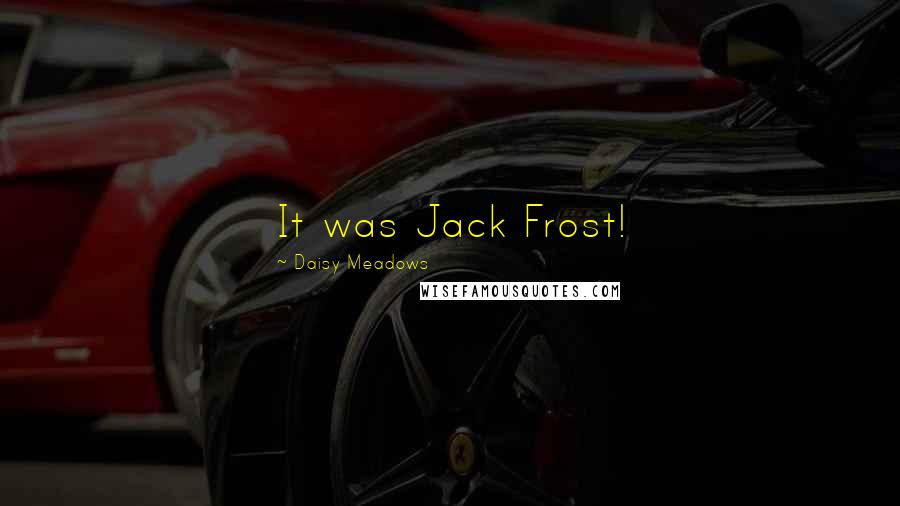 Daisy Meadows Quotes: It was Jack Frost!