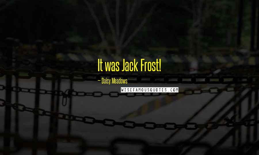 Daisy Meadows Quotes: It was Jack Frost!