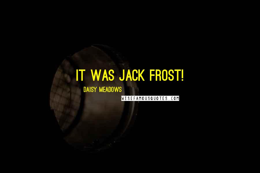 Daisy Meadows Quotes: It was Jack Frost!