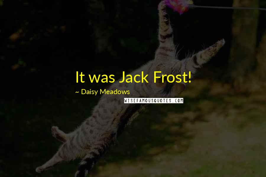 Daisy Meadows Quotes: It was Jack Frost!