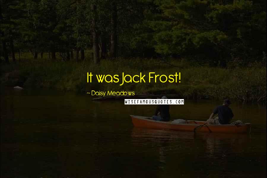 Daisy Meadows Quotes: It was Jack Frost!