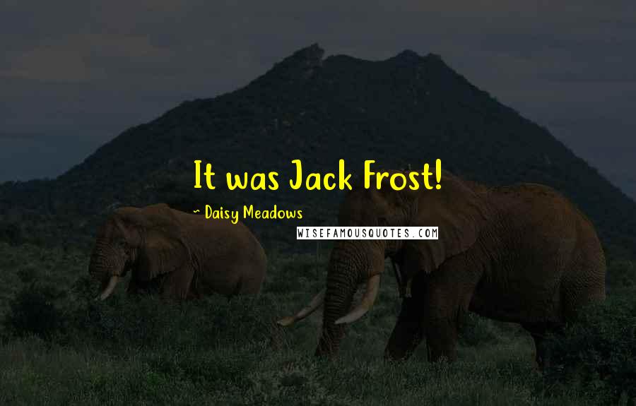 Daisy Meadows Quotes: It was Jack Frost!