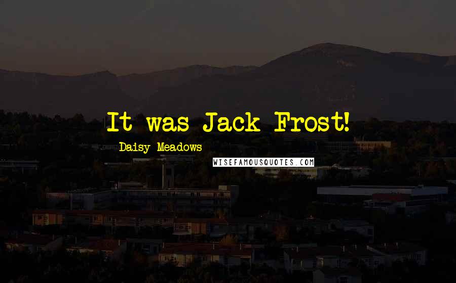 Daisy Meadows Quotes: It was Jack Frost!