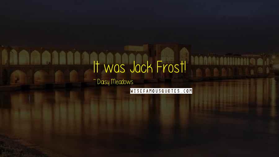 Daisy Meadows Quotes: It was Jack Frost!