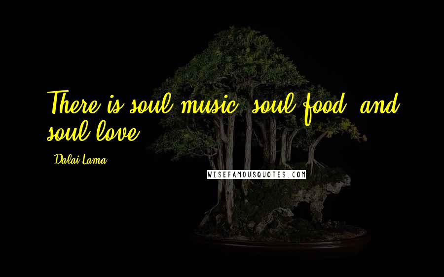 Dalai Lama Quotes: There is soul music, soul food, and soul love ...